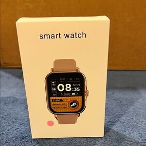Smart Watch with Pink Strap